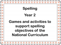 Spelling - Year 2